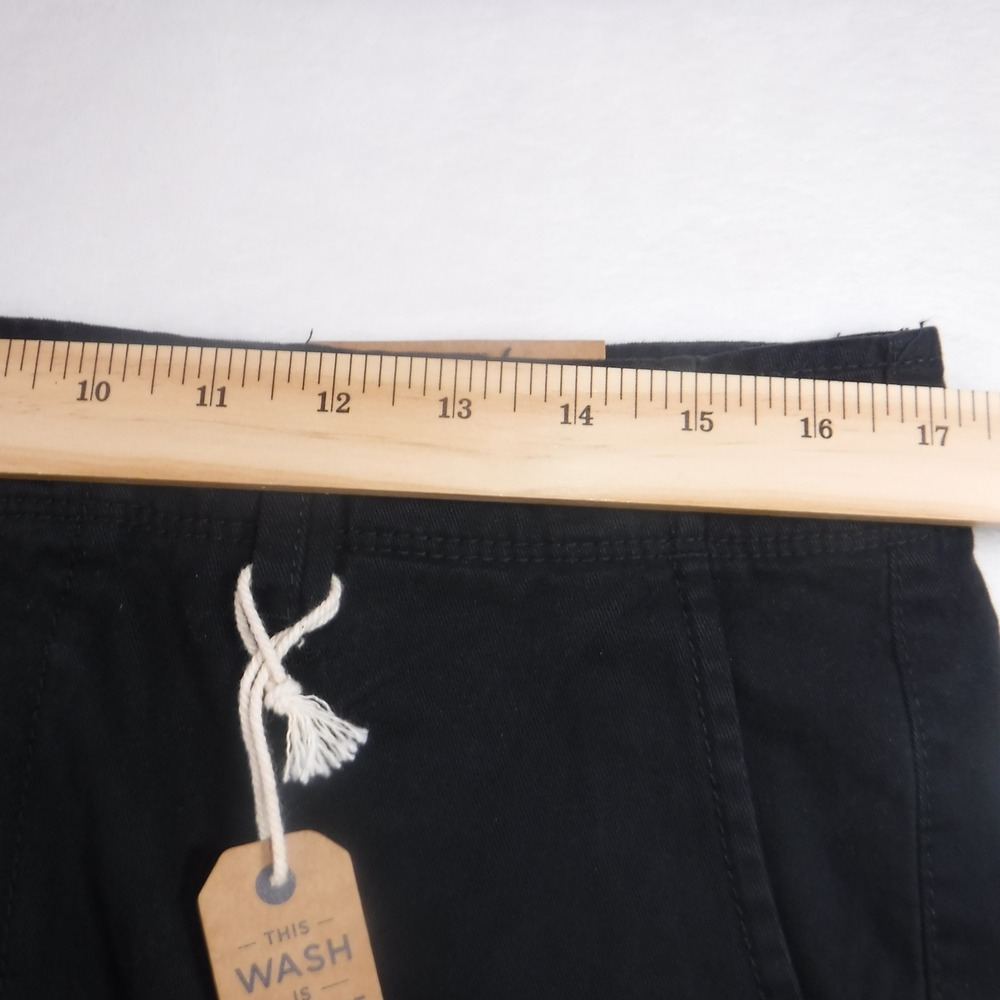 American Eagle Outfitters Longboard Shorts‎ Mens 33 Black Cotton Chino Logo NWT - Picture 6 of 8
